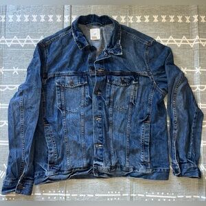 H&M Dark Blue Denim Jacket, Size XL